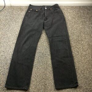 Vintage 2004 Levi’s Jeans 501 32x32 Straight Leg Black Y2K EUC